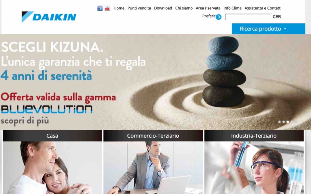 Daikin: ottimizzazione SEO contenuti sito istituzionale