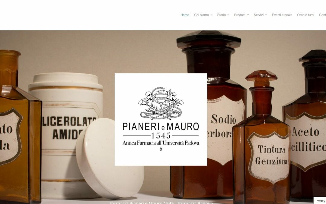 Farmacia Pianeri e Mauro: sito e assistenza editoriale SEO