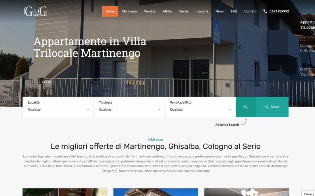 GeG Case: sito e ottimizzazione SEO